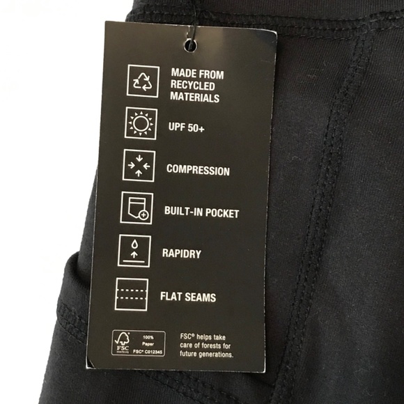 IDEOLOGY Leggings Athletic Compression High Rise 7/8 Black Women’s Plus Size 3X - Picture 7 of 16